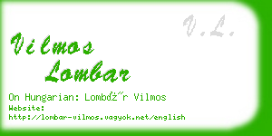 vilmos lombar business card